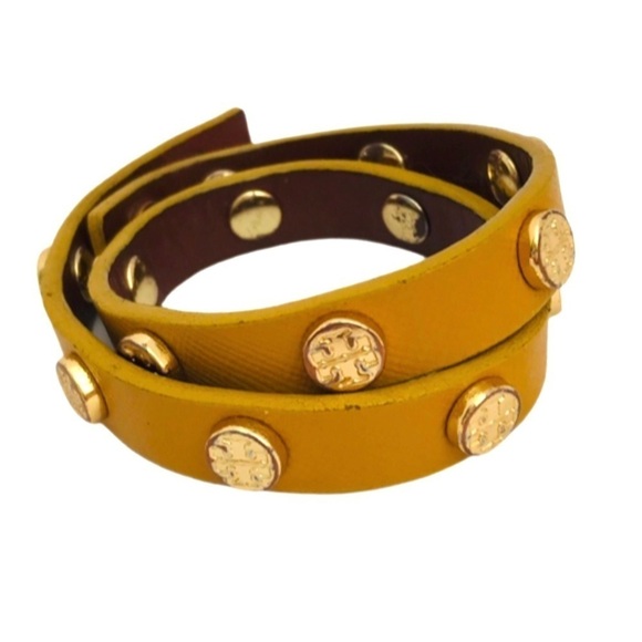 TORY BURCH • Double Wrap Logo Bracelet - Picture 4 of 9
